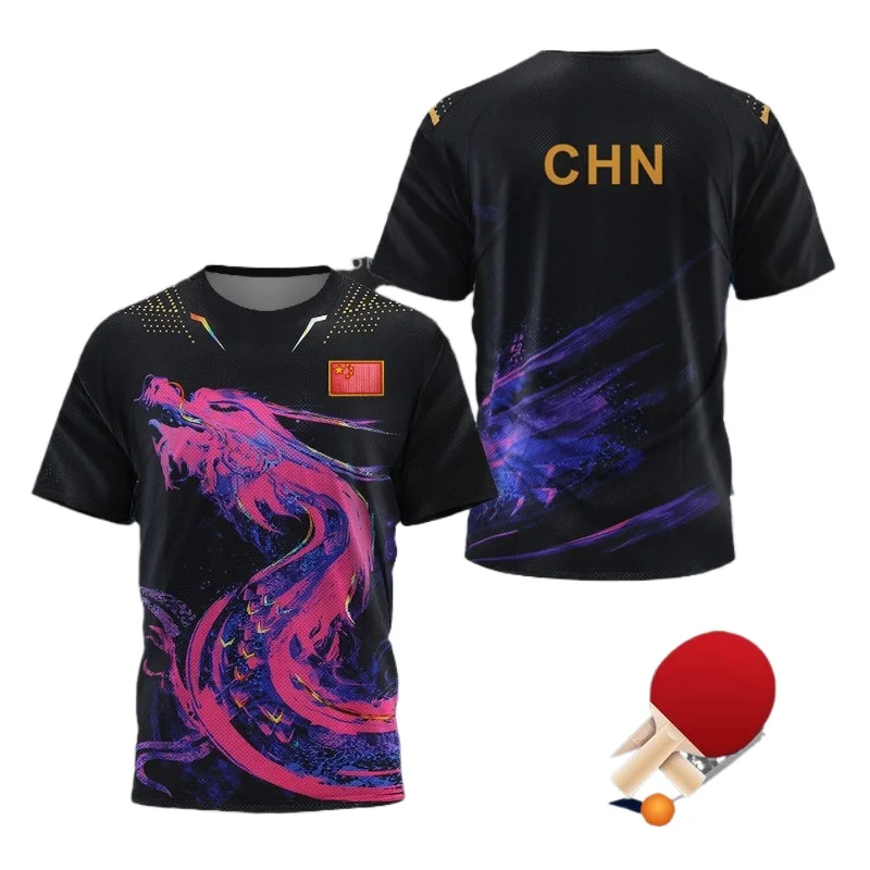 Badminton Outfit - Camiseta Gráfica de Tênis de Mesa