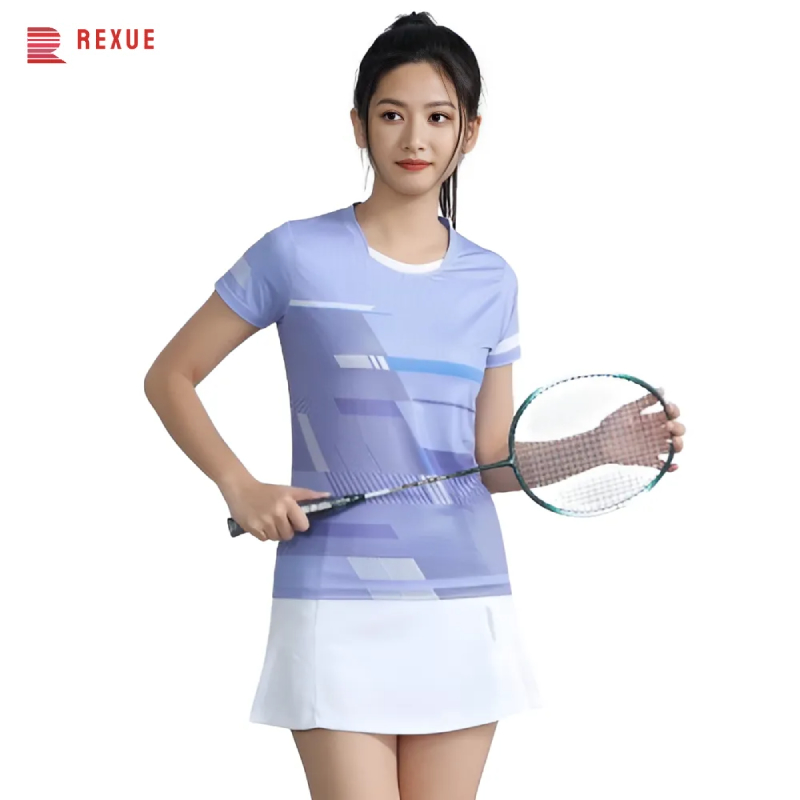 Badminton Outfit - Tênis de mesa feminino Badminton Camisa,